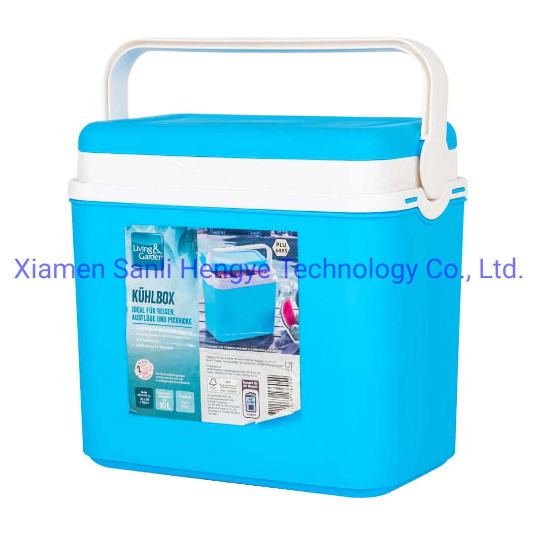 Plastic Portable Commercial Outdoor Camping, Ice Cooler Box Applicable for Picnic Storage of Beverages with Ice Cube Fresh-Keeping Refrigeration